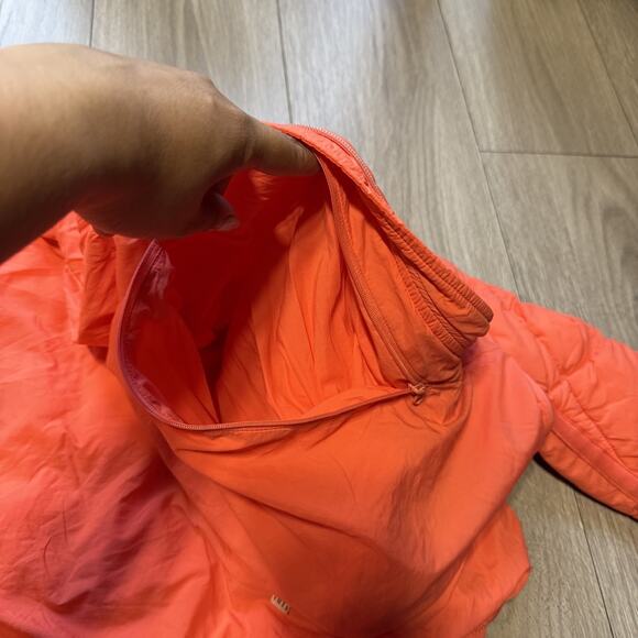 Free People Movement Pippa Packable Puffer Jacket Neon Coral Mango SZ Medium - Picture 12 of 15